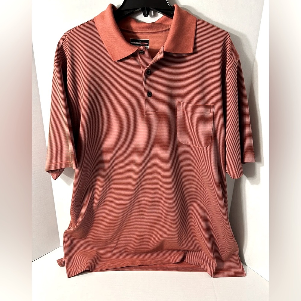 Men's Grand Slam Performance, Short Sleeve, Striped  Polo/Golf Shirt XXL - Picture 2 of 8